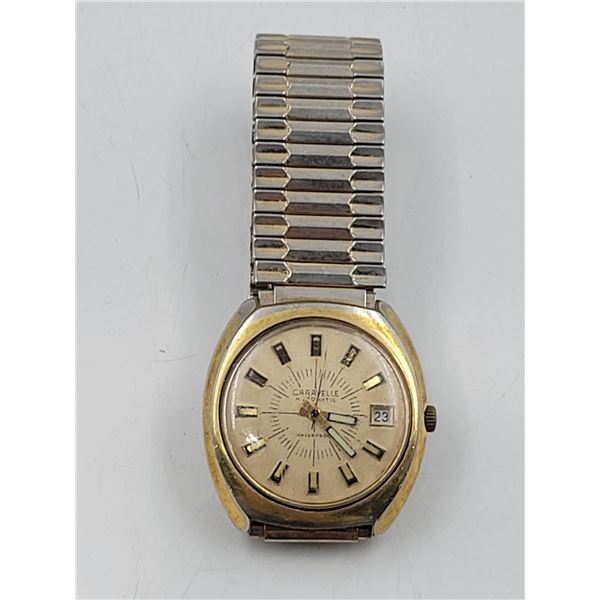 Caravelle Gold-Tone Link Watch