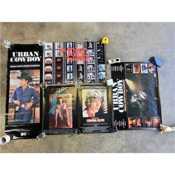5 Movie Posters w/ Urban Cowboy, Flashdance, & More