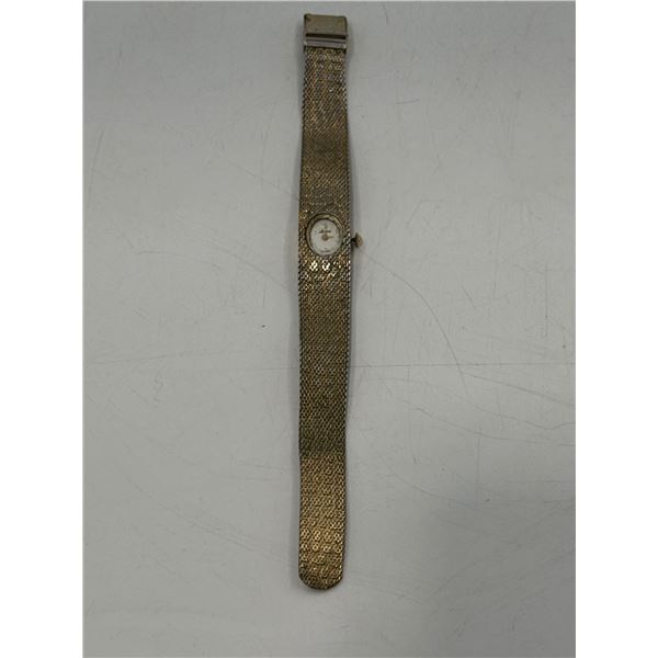Lady Nelson Gold-Tone Mesh Band Watch