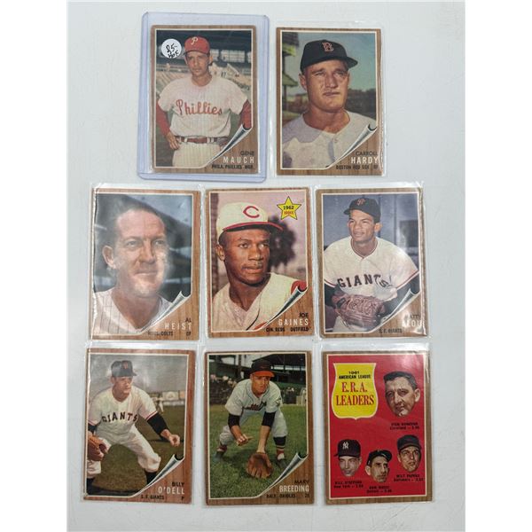 Lot of Assorted VTG Baseball Cards w/ Hardy, Gaines, Heist, & More