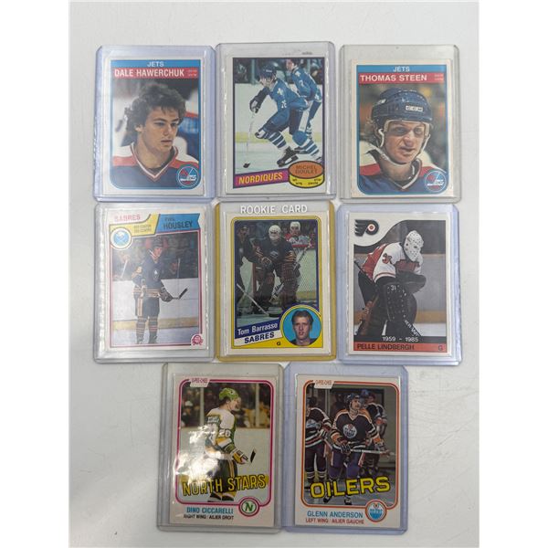 Lot of Assorted VTG Hockey Cards w/ Anderson, Lindbergh, Steen, & More
