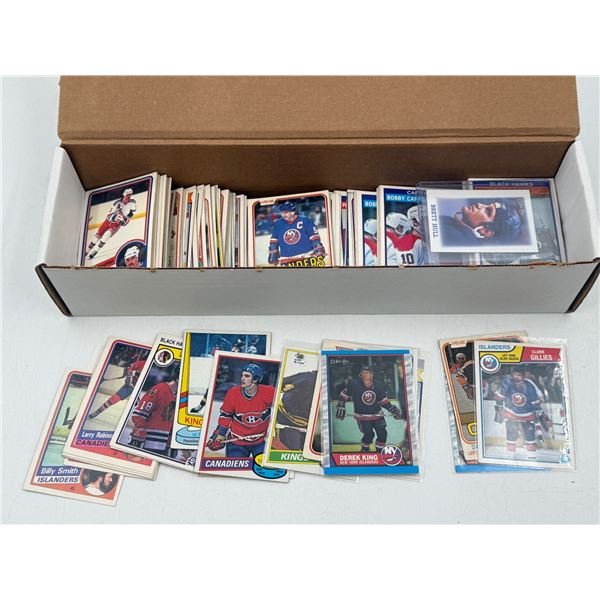 Lot of Assorted VTG Hockey Cards w/ King, Gillies, Hull, Smith, & More