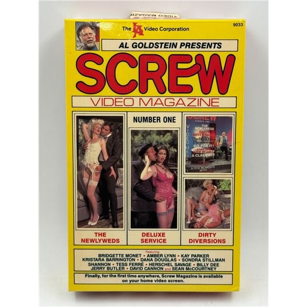 VTG Screw Video Magazine Adult VHS