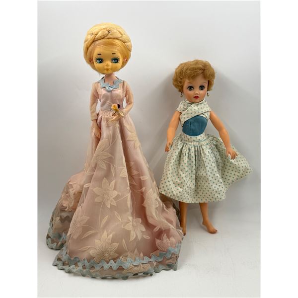 2 VTG Dolls w/ Clothing