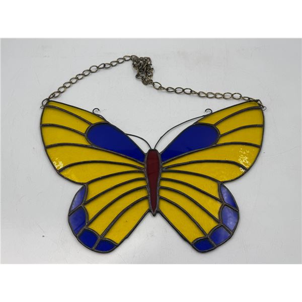 Stained Glass Butterfly Decor
