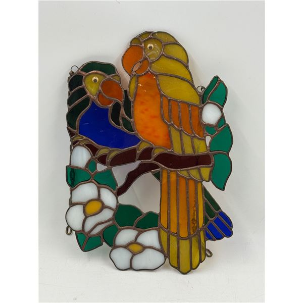 Stained Glass Bird Decor