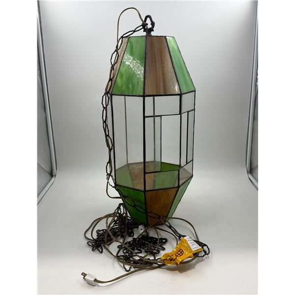 Stained Glass Swag Lamp