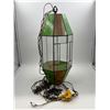 Image 1 : Stained Glass Swag Lamp