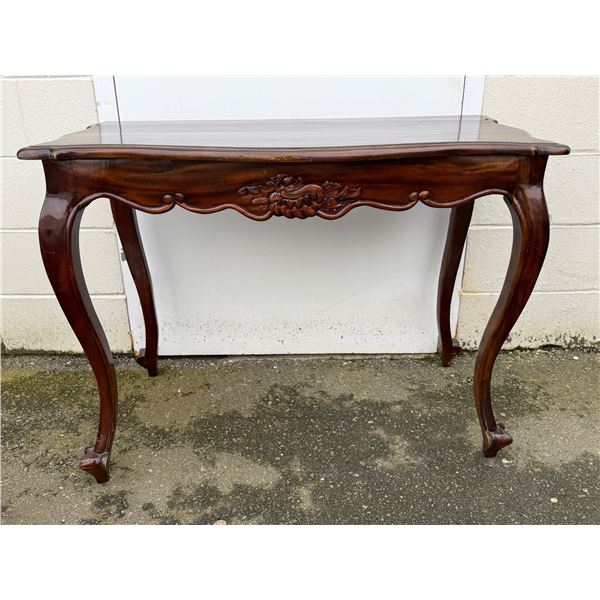 Mahogany Console Table w/ Cabriole Legs