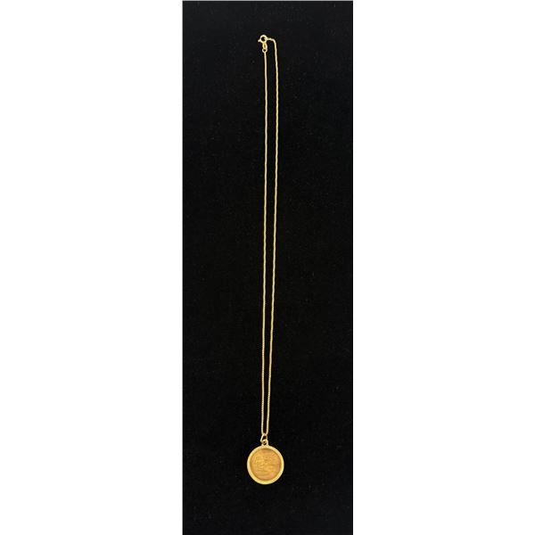 10 Kt. Gold Pendant w/ 10 Kt. Gold Chain