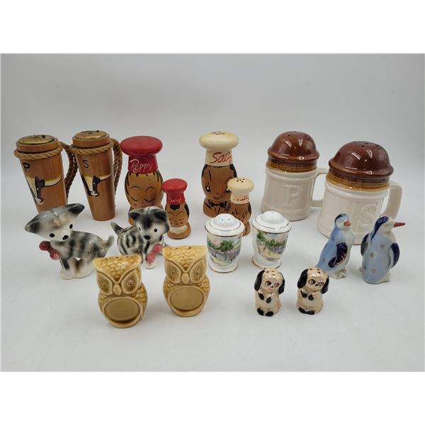 Lot of Assorted VTG Salt & Pepper Shakers