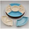 Image 1 : VTG Ceramic Lazy Susan Appetizer Tray