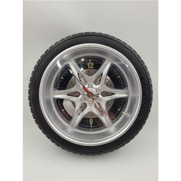 Tire Themed Wall Clock