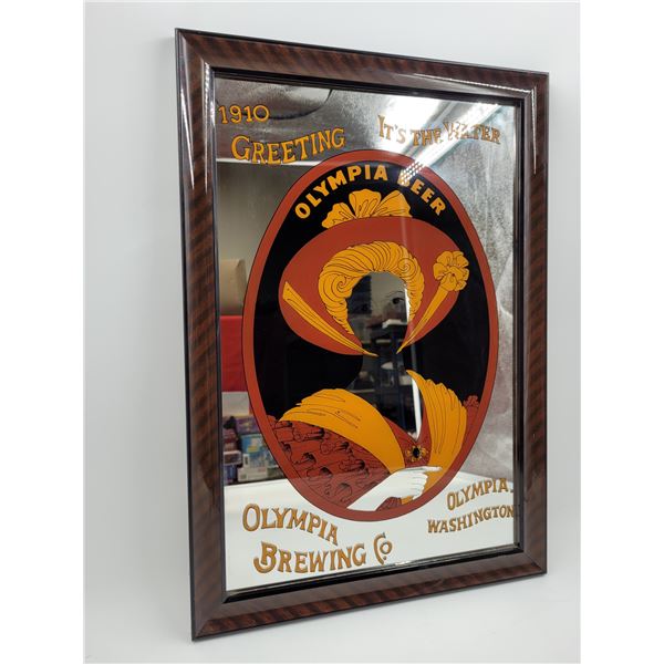 Vintage Olympia Beer Mirror Back Advertising