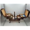 Image 2 : Vintage Accordion Sewing Box With Contents