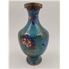 Image 2 : Beautiful Cloisonne Blue Floral Vase