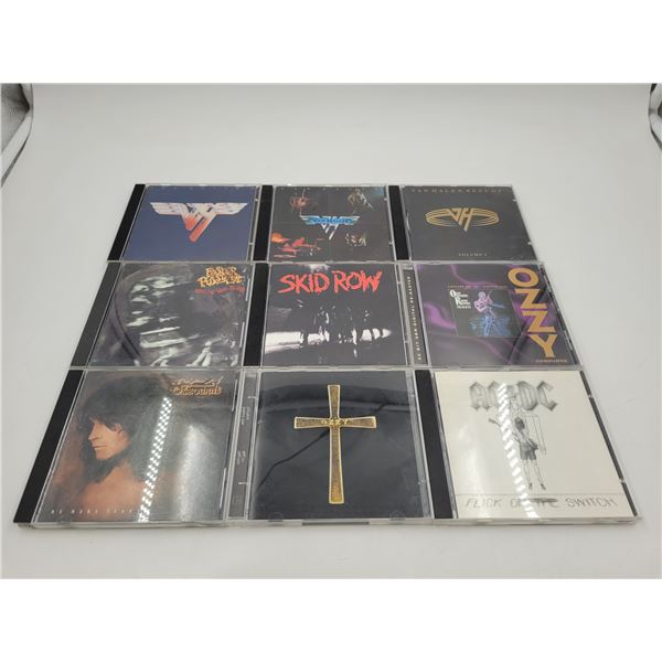 9 Vintage CDs: Ozzy, Van Halen, Skid Row, & More