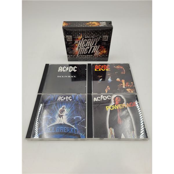Assorted CDs: ACDC & The Heavy Metal Box