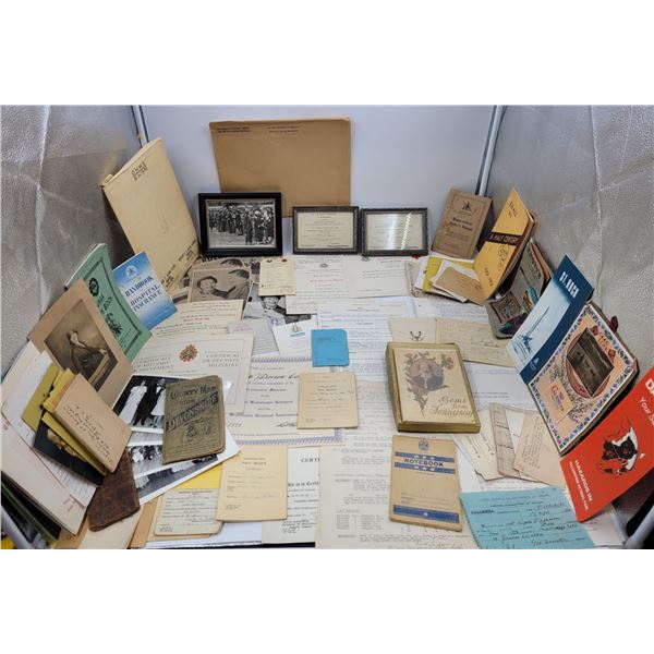 Large Collection Of Vintage Ephemera: Mostly Military Related
