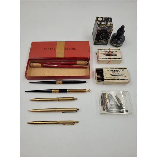 Vintage Pens, Nibs, & Ink