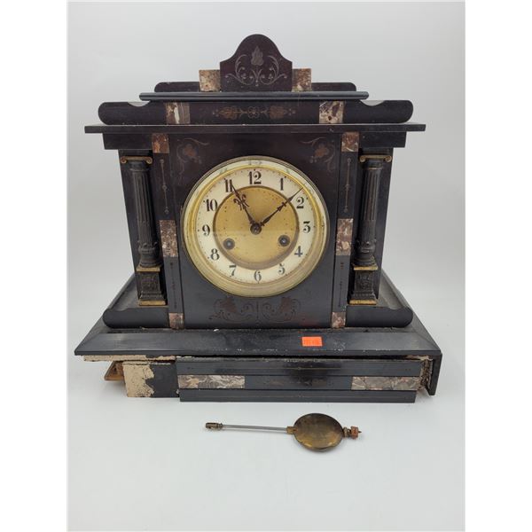 Vintage Mantle Clock - In Need Of Parts/Repair