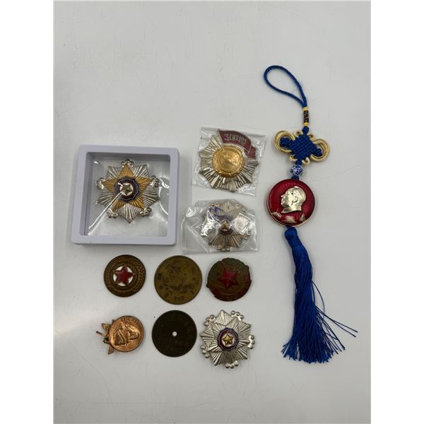 Vintage Chinese Military Pins