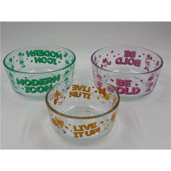 3 Disney Pyrex Bowls
