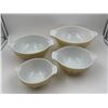 Image 2 : 4 Vintage Pyrex Mixing Bowls