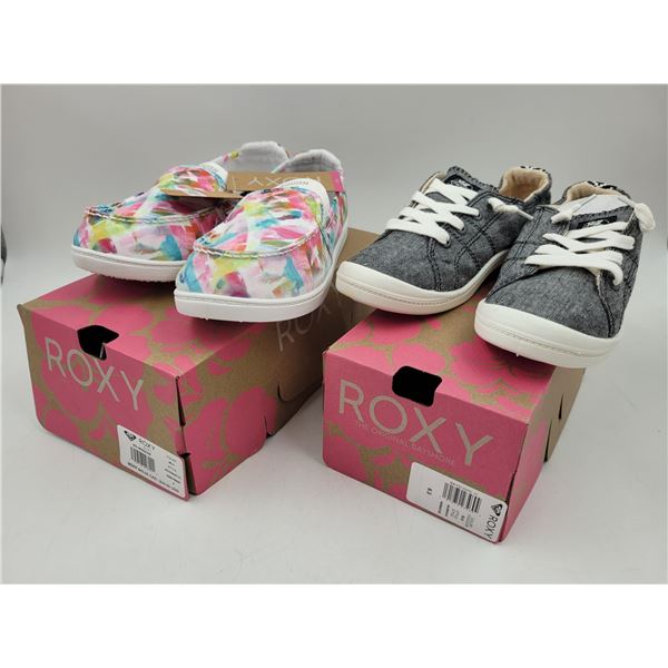 2 Pairs Of Roxy Shoes: Size 4 & 6.5