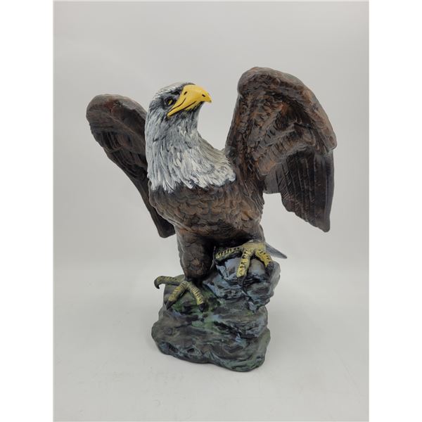 2003 Pauline Signed Hand Bald Eagle Pottery Figurine
