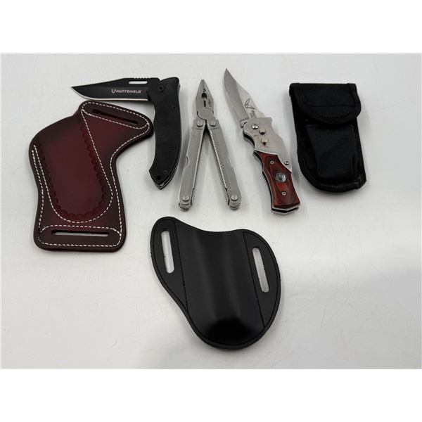 2 Pocket Knives & Multi Tool