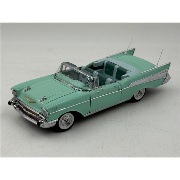 The Danbury Mint Diecast Suri Green 1957 Chevy Bel-Air Car
