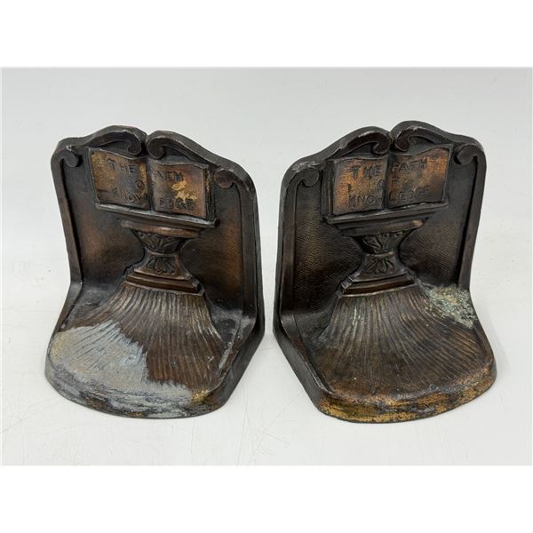Pair Of Bronze Bookends