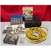 Image 1 : Extension Cord. Hardware Organizer With Contents, Nails, & More