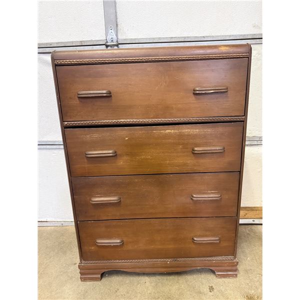 4 Vintage Waterfall 4 Drawer Dresser