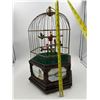 Image 13 : Vintage Automaton Bird In Cage Table Clock - Needs Repairs