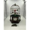 Image 1 : Vintage Automaton Bird In Cage Table Clock - Needs Repairs