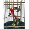 Image 4 : Vintage Automaton Bird In Cage Table Clock - Needs Repairs
