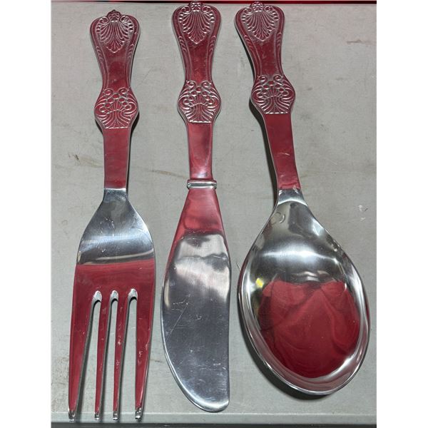 3 Oversized Cutlery Wall Art