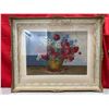Image 1 : Large Needlepoint Still Floral Art Work