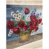 Image 2 : Large Needlepoint Still Floral Art Work