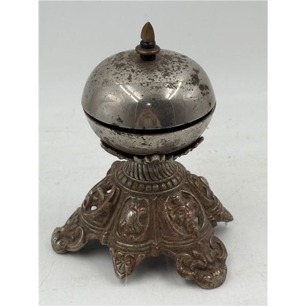 Vintage Ornate Hotel Spin Top Service Bell