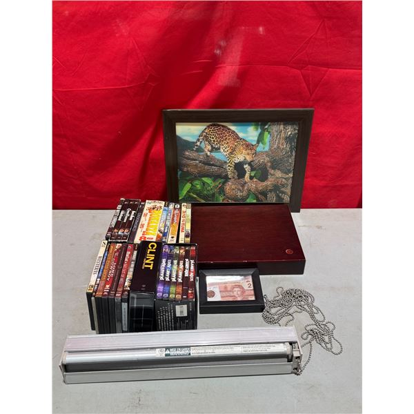 Vintage Variety: Canadian 2 Dollar Banknotes, 3D Leopard Art, Window Screen, & More