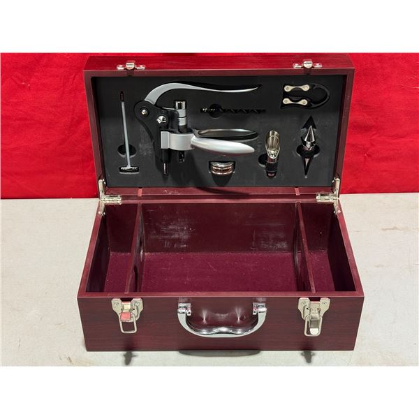 Wine Bottle Holding Case With Tools