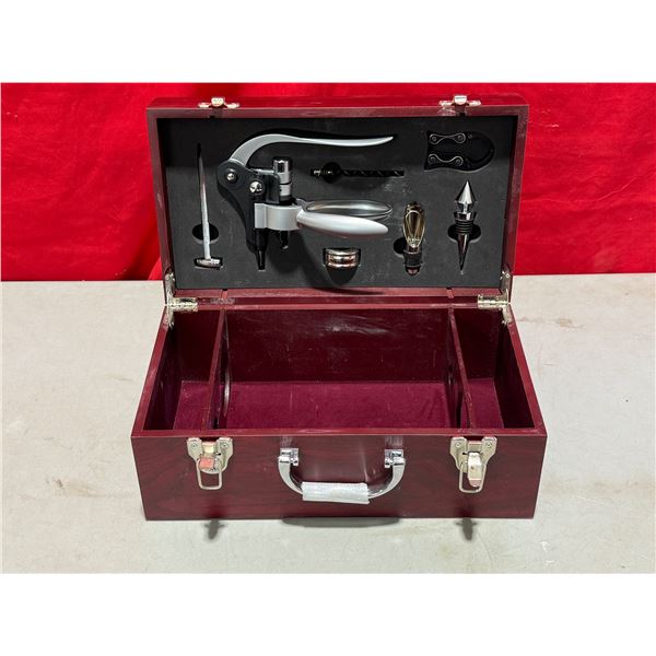 Wine Bottle Holding Case With Tools