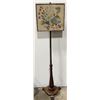 Image 1 : Fantastic Fire Side Pole Screen Framed With Tapestry Rooster Art Work