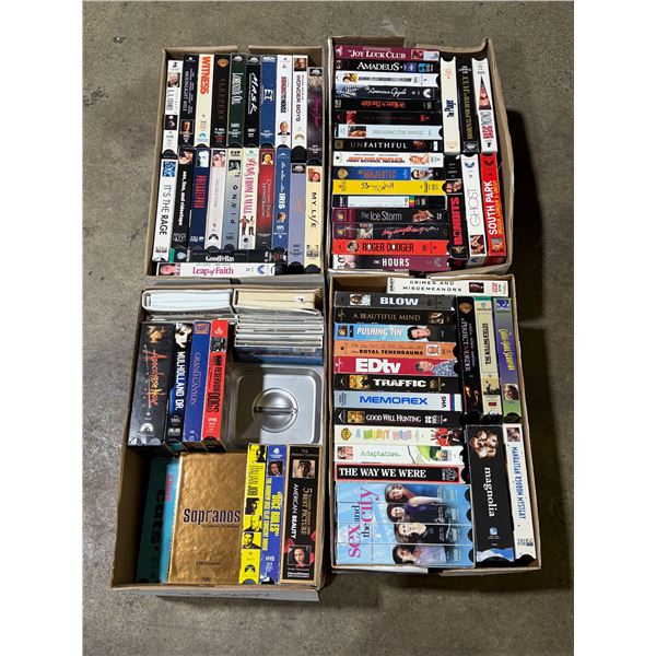Assorted VHS Tapes & DVDs