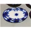 Image 2 : Antique Flow Blue Dishware: Tureen, Plates, Creamer, Sugar