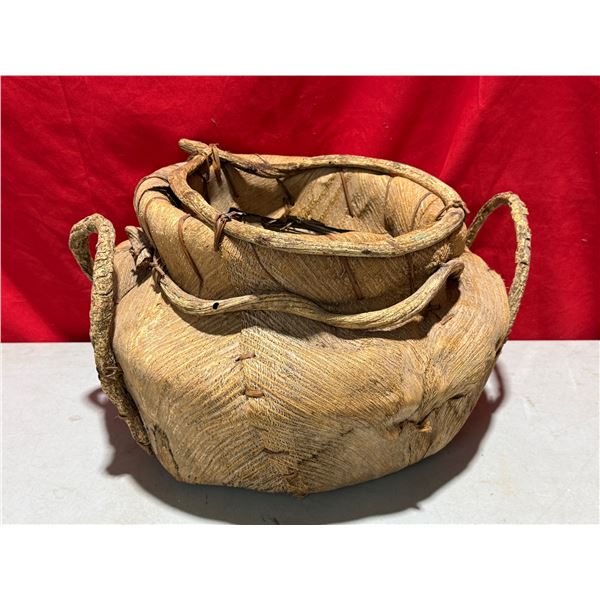 Vintage Hand Woven Basket