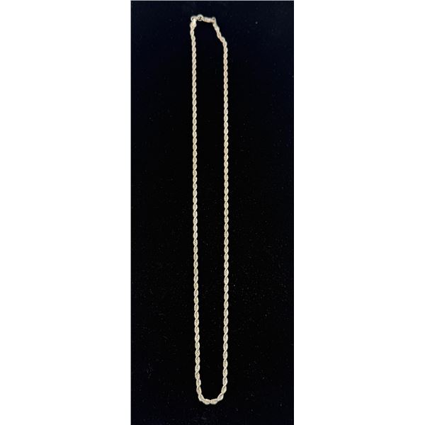 Silver .925 Rope Chain Necklace